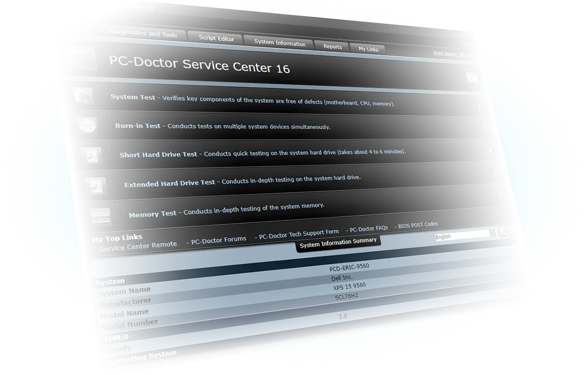 Service Center Home Page